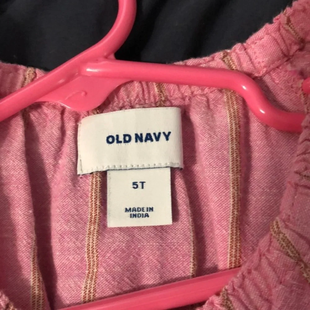 Old navy girls peasant boho button up dress size‎ 5T